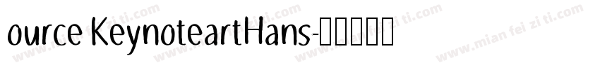 ource KeynoteartHans字体转换
